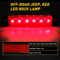 Rock Lights Underbody Light Red Pod LED Pack Durable Waterproof Marker Pods 5