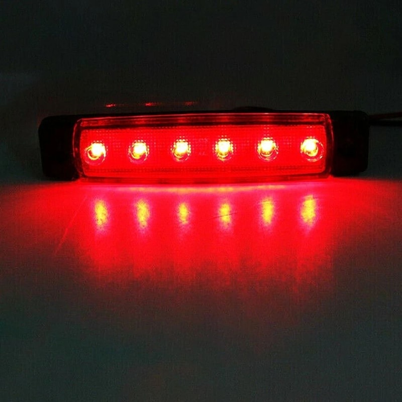 Rock Lights Underbody Light Red Pod LED Pack Durable Waterproof Marker Pods 0