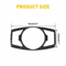 Head Light Switch Carbon Fiber Black Button Cover ABS Interior Trim Protector 6