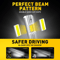 Bulb Conversion Kit White LED Headlight Low Beam 6500K Bright White Halogen Replacement Stable Outp 3