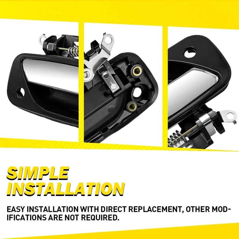 Exterior Door Handle Front Passenger Side Style Fit HighQuality Material Simple Installation 4