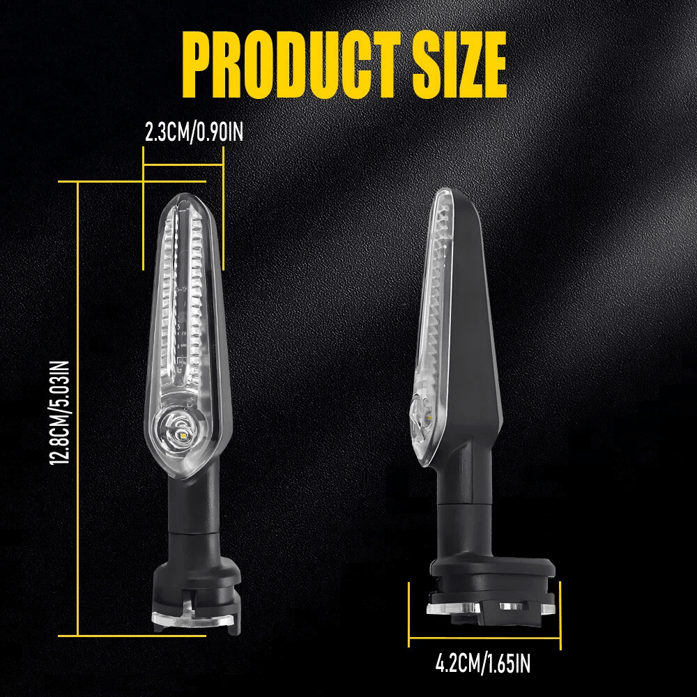Amber Lamp LED Turn Signal Light Waterproof Motorcycle Indicator Bright Front Rear Blinker 3