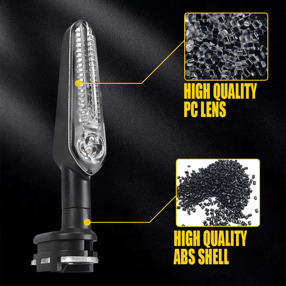 Amber Lamp LED Turn Signal Light Waterproof Motorcycle Indicator Bright Front Rear Blinker 6