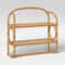 Wall Mounted Shelf Towel Bar Threshold Tan Look Honey Bathroom Wall Storage 0