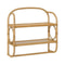 Wall Mounted Shelf Towel Bar Threshold Tan Look Honey Bathroom Wall Storage 2