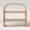 Wall Mounted Shelf Towel Bar Threshold Tan Look Honey Bathroom Wall Storage 3