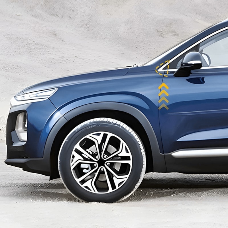 Mirror Triangle Trim Genuine Fender Pillar Trim Molding LEFT Garnish Delta Chrome Black Molding Cov 8