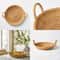 Threshold Designed Round Tapered Tray Woven Rattan Decorative Tray Raised Sides 1