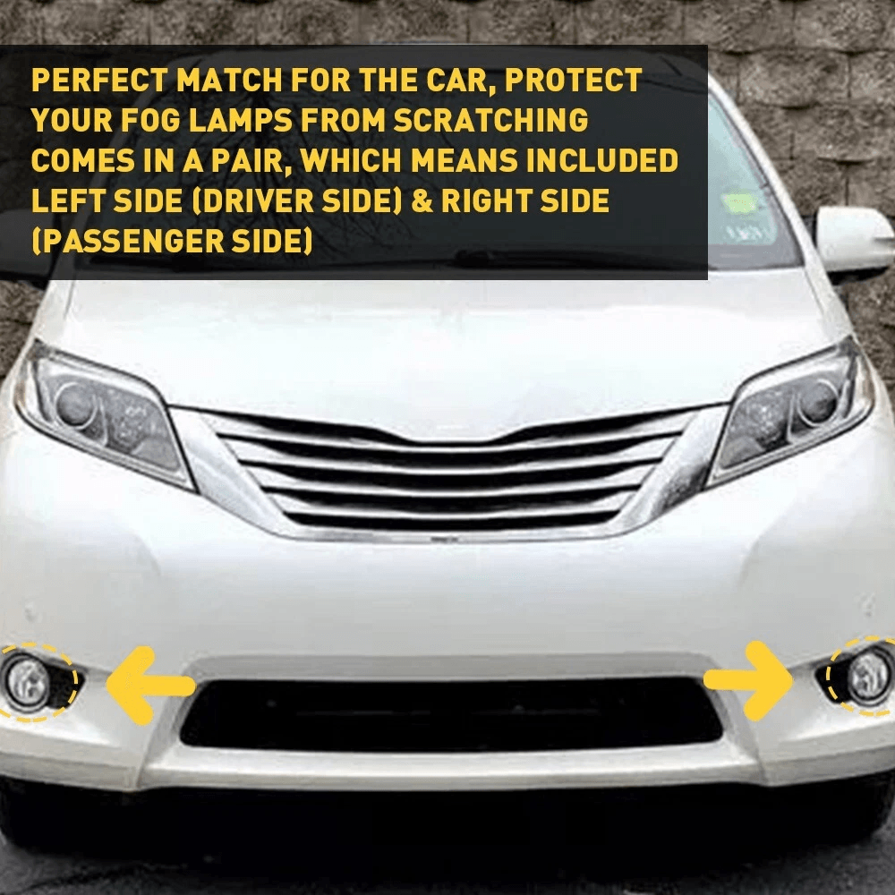 Front Bumper Fog Light Lamp Cove LH RH Part Kit Driver Passenger Side Included 2