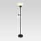 Threshold Mother Daughter Floor Lamp Black Modern Standing Lamp With Reading Light Dimmable Torchie 3