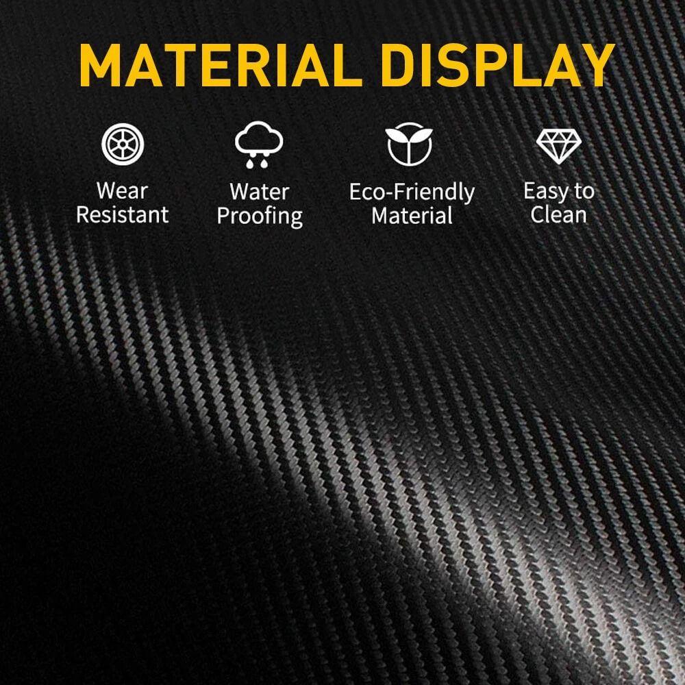 Trunk Sill Plate Cover Rear Bumper Protector Pad Guard Trim Cover Black Rubber 3