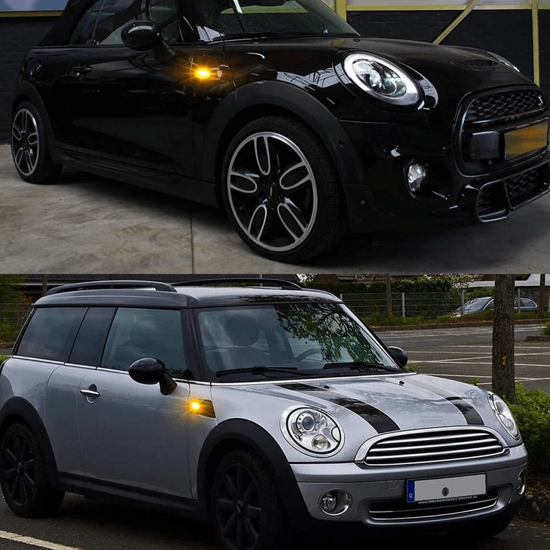 Light Flowing Turn Signal LED Side Marker Lamp Set Smoked Shell Side Indicator Error Free Resistor 11