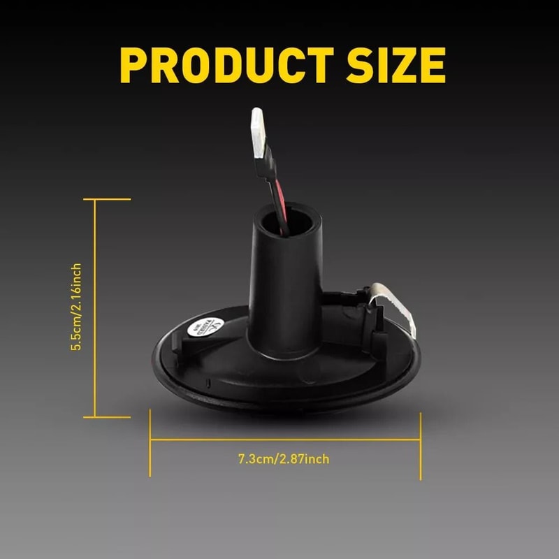 Light Flowing Turn Signal LED Side Marker Lamp Set Smoked Shell Side Indicator Error Free Resistor 3