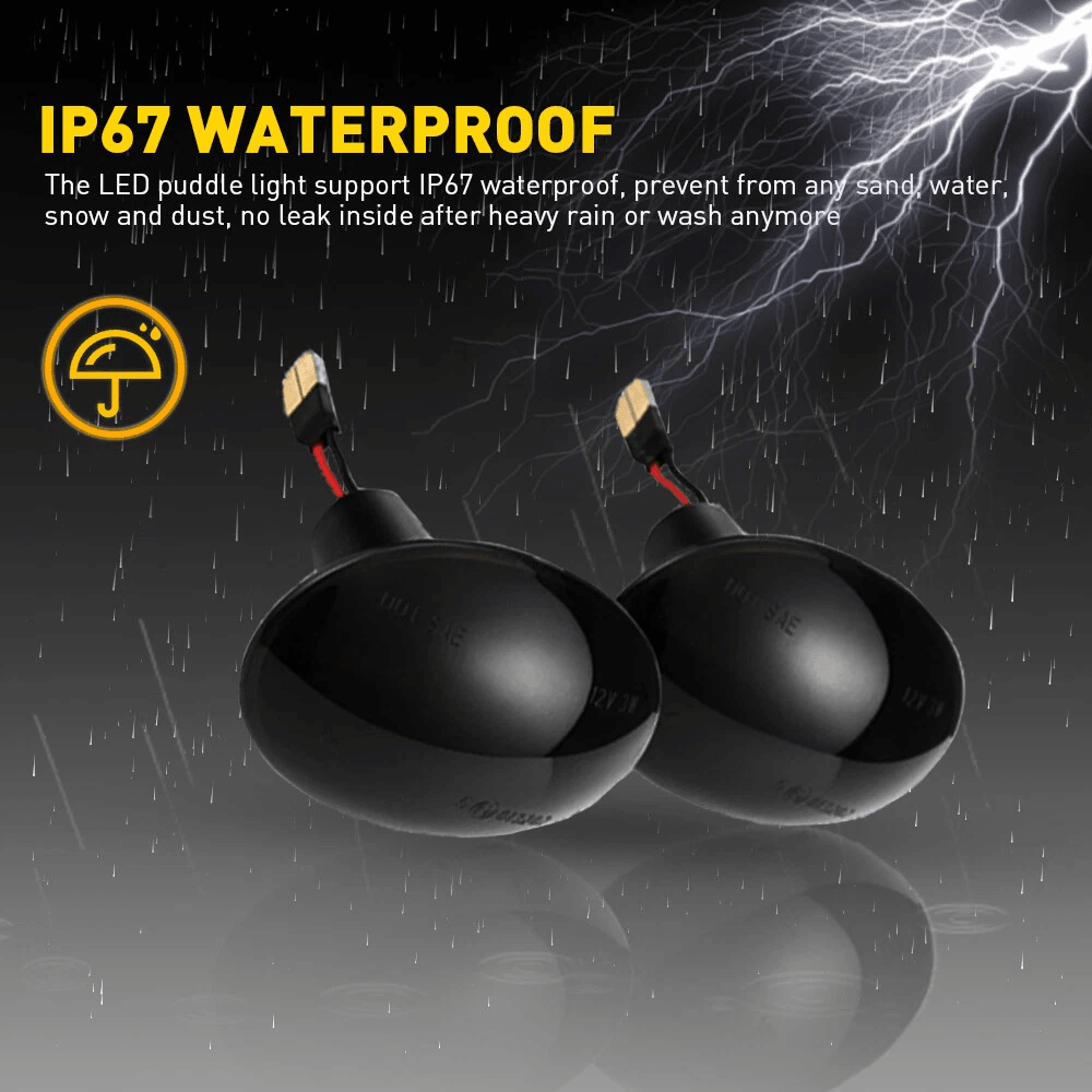 Light Flowing Turn Signal LED Side Marker Lamp Set Smoked Shell Side Indicator Error Free Resistor 6