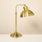 Hearth And Hand With Magnolia Fluted Scallop Brass Table Lamp Iron Body 0