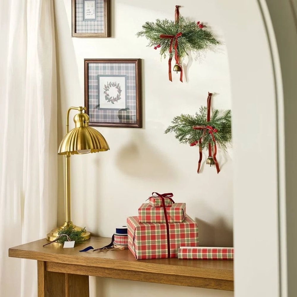 Hearth And Hand With Magnolia Fluted Scallop Brass Table Lamp Iron Body 2