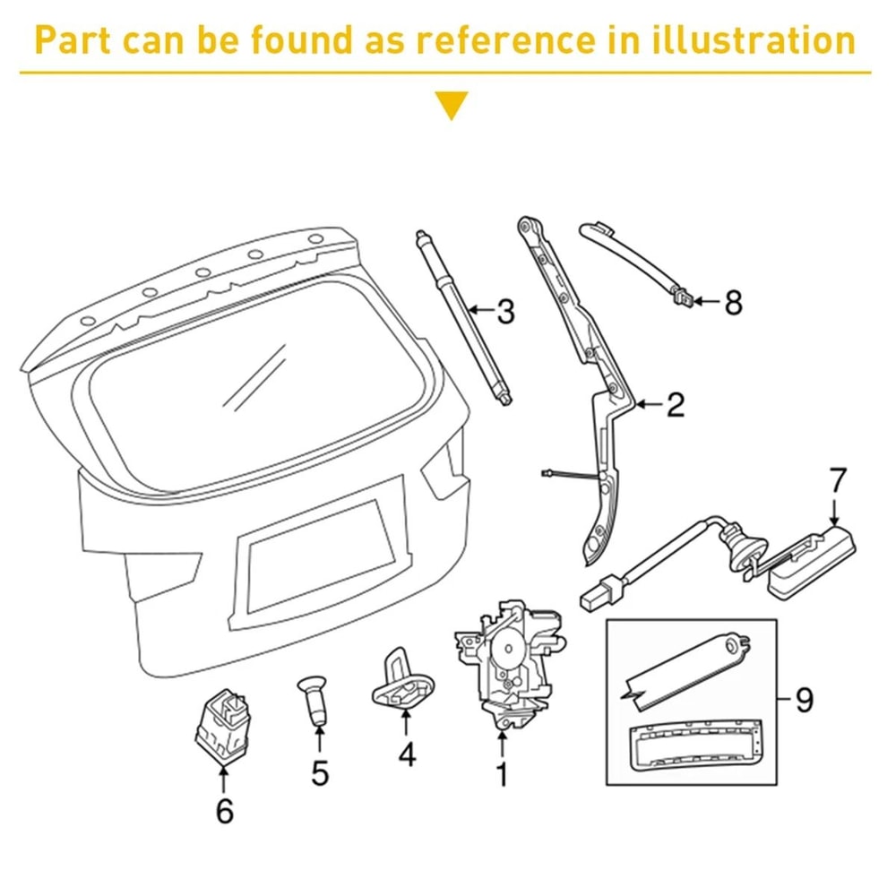TAILGATE HATCHRELEASE BUTTON SWITCH SUBARU FORESTER LEGACY OUTBACK Rear Liftgate Trunk Switch 3