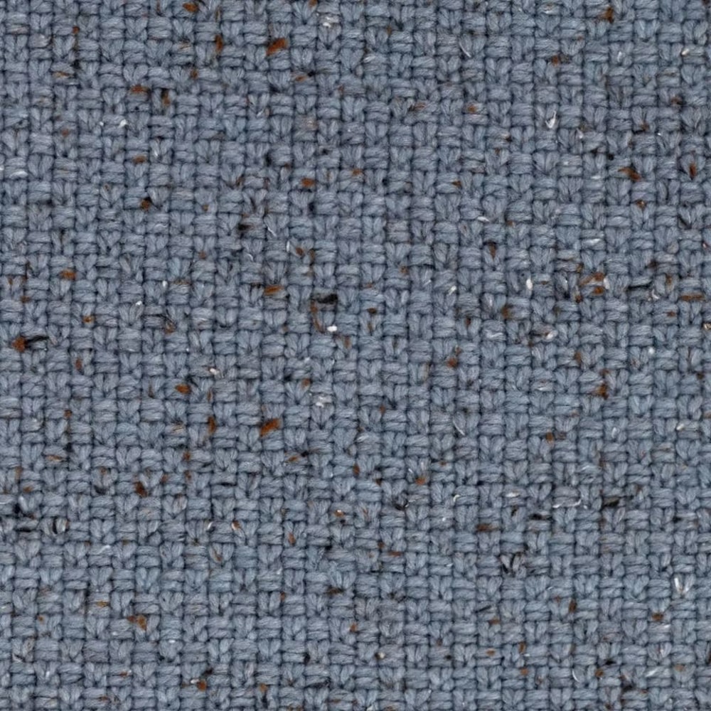 Threshold Marled Knit Throw Blue Soft Midweight Knit Throw Blanket Knotted Edges Machine Washable 1