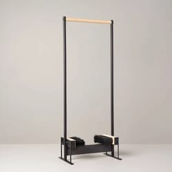 hearth and hand with magnolia,boot scraper, balancing handle, black natural, mud snow shoe brush