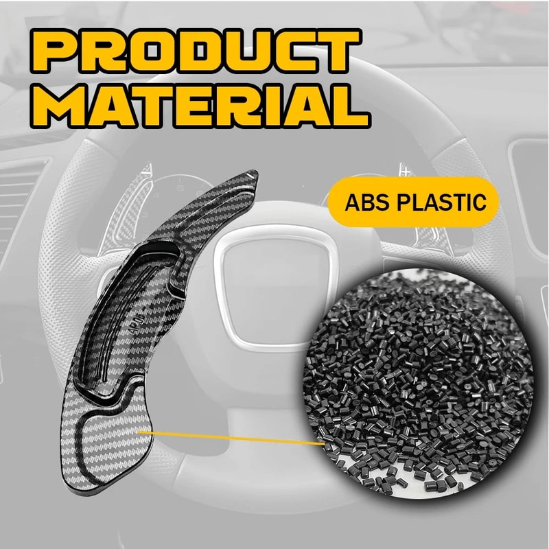 Wheel Paddle Shifter Extension Carbon Fiber Steering Upgrade Stylish Car Decor 2