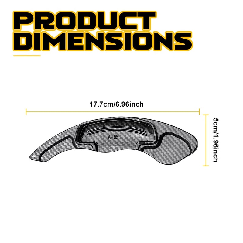 Wheel Paddle Shifter Extension Carbon Fiber Steering Upgrade Stylish Car Decor 3