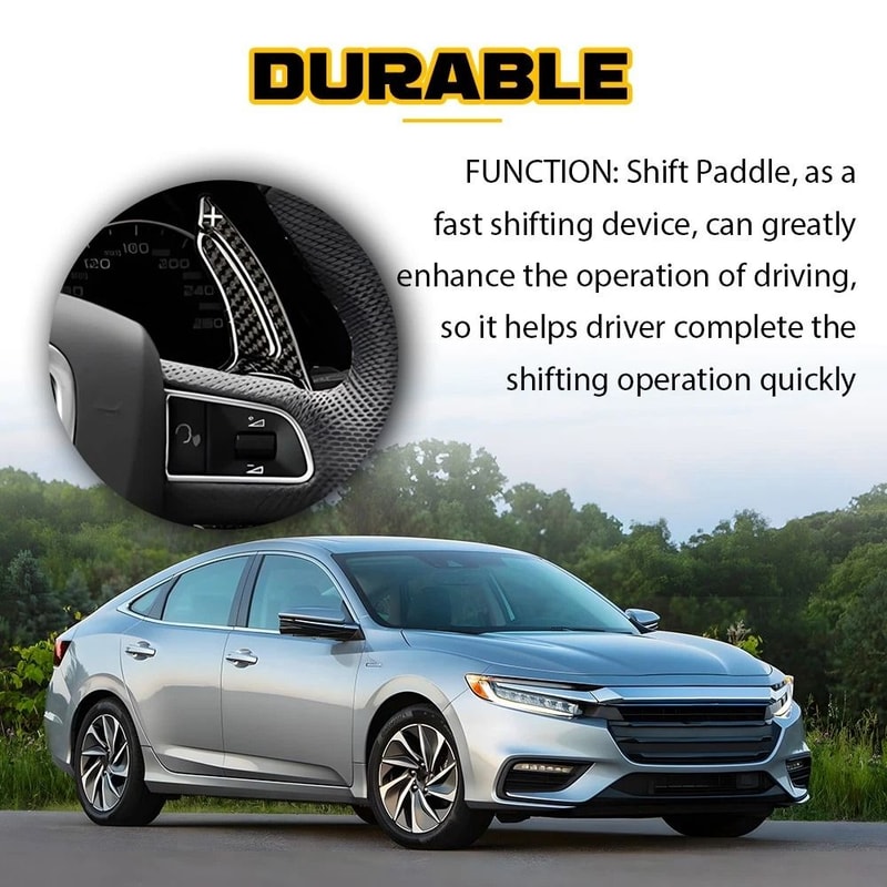 Wheel Paddle Shifter Extension Carbon Fiber Steering Upgrade Stylish Car Decor 7