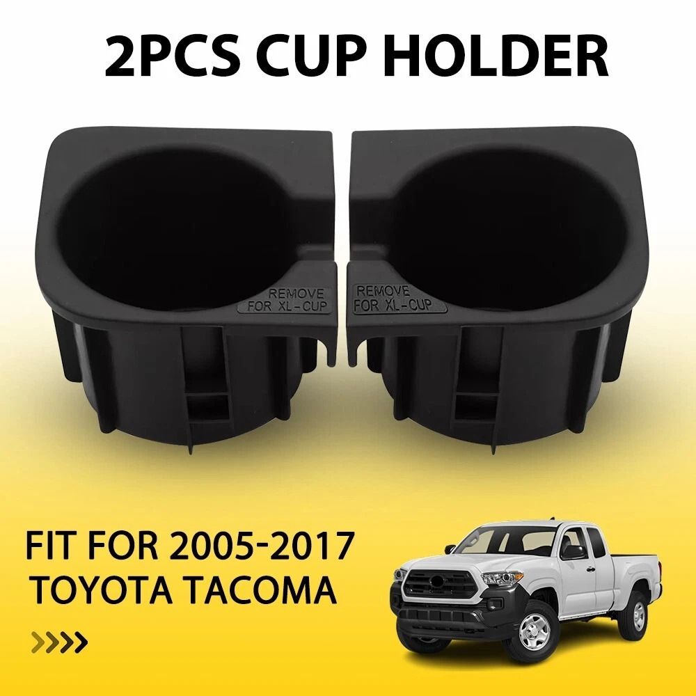 Car Black Cup Holder Inserts Replacement Easy Fit Prevents Liquid Spills And Mess 10