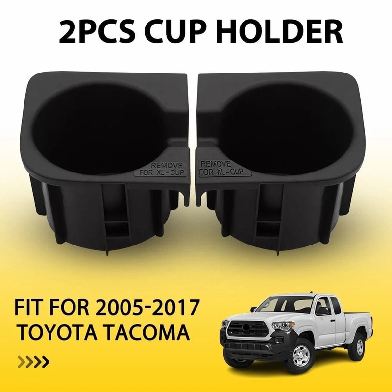 Car Black Cup Holder Inserts Replacement Easy Fit Prevents Liquid Spills And Mess 10