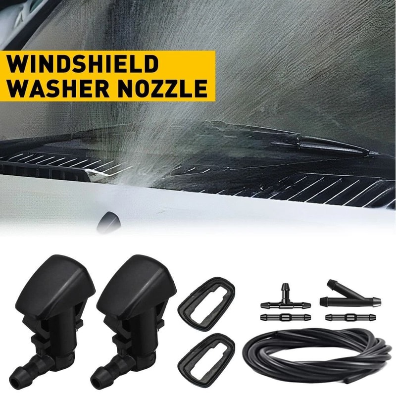 Windshield Wiper Nozzle Spray Washer Nozzle Easy Install Kit 1