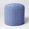 Room Essentials Blue Dorm Pouf Striped Round Pouf 16in Comfortable Cushion Stylish Living Space 3