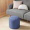 Room Essentials Blue Dorm Pouf Striped Round Pouf 16in Comfortable Cushion Stylish Living Space 0
