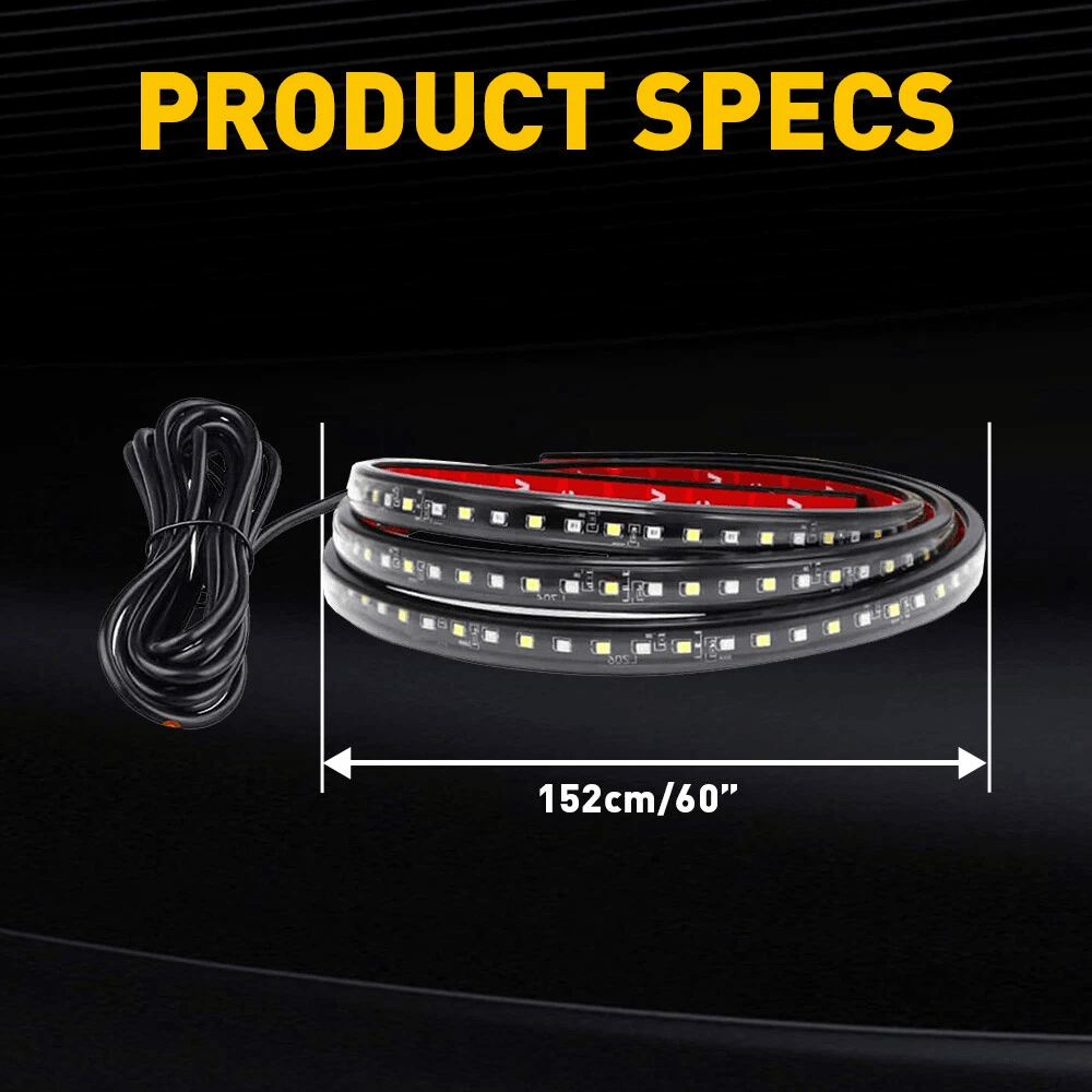 LED Running Board Light Side Step Strip Bar White Amber Turn Signal Truck 2