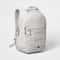 All In Motion Silver Backpack Durable School Laptop Bag StainResistant Spacious Carrying Bag 0