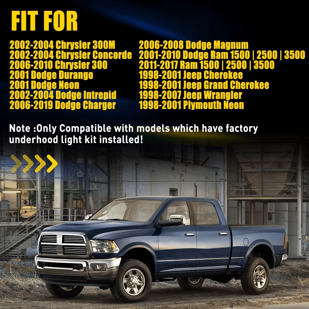 LED Courtesy Light W Wiring Harness Underhood Installation Energy Saving Durable LED Lighting 4