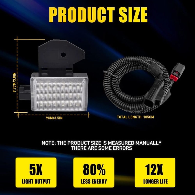 LED Courtesy Light W Wiring Harness Underhood Installation Energy Saving Durable LED Lighting 5
