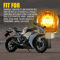 Universal Mini Lamp LED Motorcycle Turn Signals Indicator Amber Blinker Light For Motorcycles 1