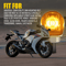Universal Mini Lamp LED Motorcycle Turn Signals Indicator Amber Blinker Light For Motorcycles 1