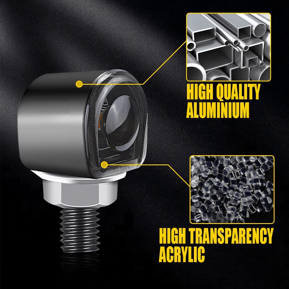 Universal Mini Lamp LED Motorcycle Turn Signals Indicator Amber Blinker Light For Motorcycles 7