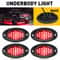 Offroad Underglow Red LED Rock Lights Neon Lights For Cars Trucks Jeeps 1