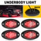 Offroad Underglow Red LED Rock Lights Neon Lights For Cars Trucks Jeeps 1