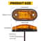 LED Bullet Pickup Side Marker Lights Round Truck Trailer Amber Red E 2