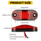 LED Bullet Pickup Side Marker Lights Round Truck Trailer Amber Red E 3