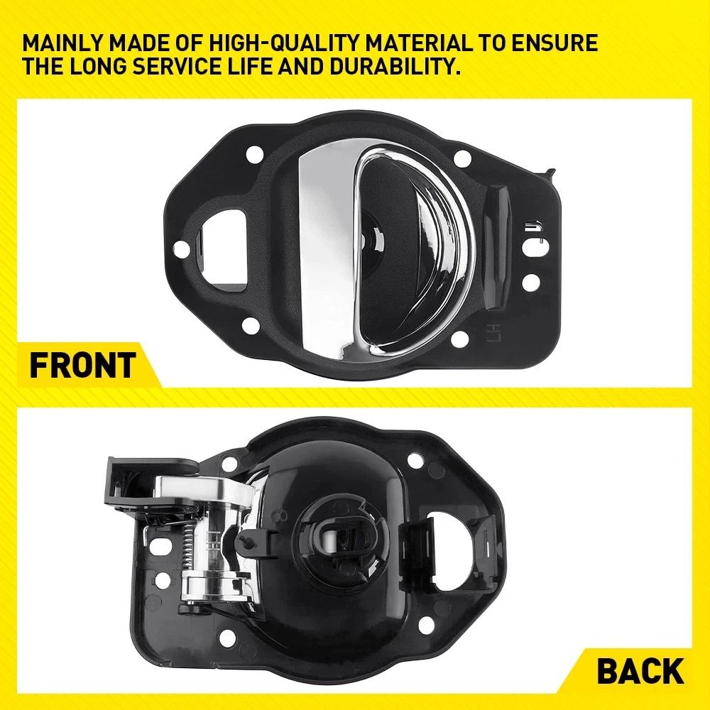 Chrome Driver Side Left Inside Interior Door Handle HighQuality Car Door Replacement Reliable Fit 3