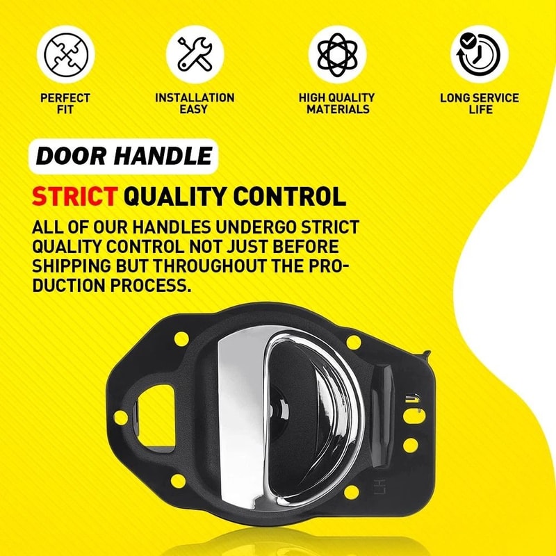 Chrome Driver Side Left Inside Interior Door Handle HighQuality Car Door Replacement Reliable Fit 6