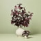 Hearth Hand With Magnolia Black Plum Leaf Artificial Fall Arrangement Faux Plant White Ceramic Con 1