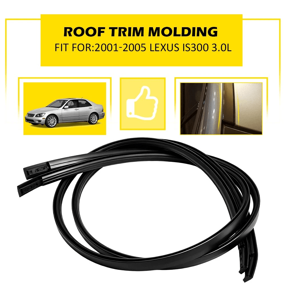 Roof Side Drip Molding Set RH LH Vehicle Trim For Enhanced Durability 0