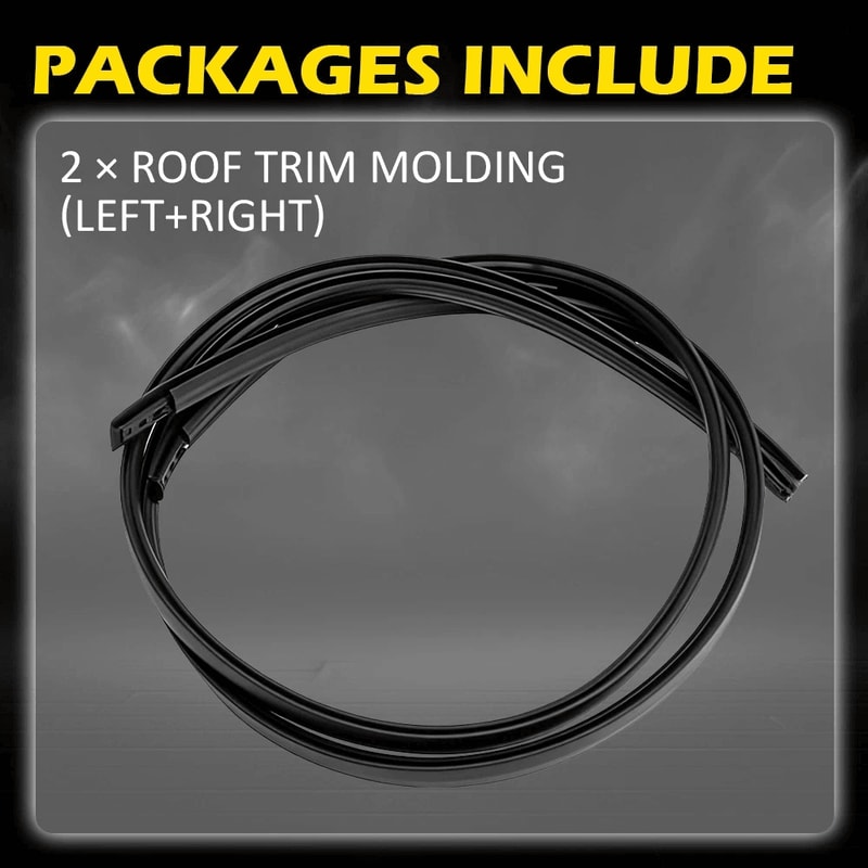 Roof Side Drip Molding Set RH LH Vehicle Trim For Enhanced Durability 4