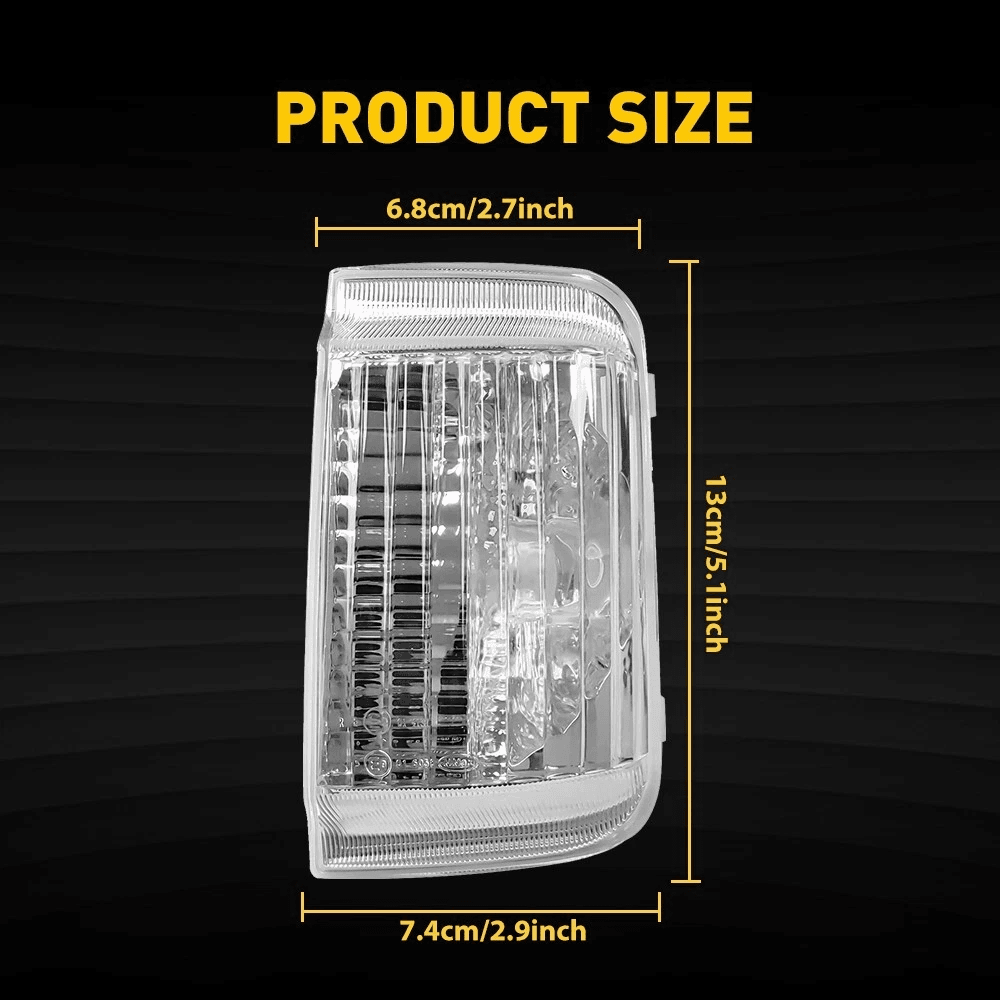 Durable RH Mirror Light Turn Lamp Lens Cover For LH Side Easy Installation 4