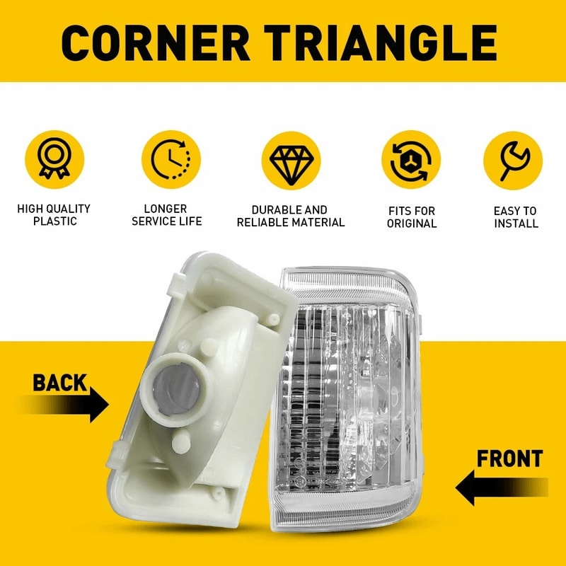 Durable RH Mirror Light Turn Lamp Lens Cover For LH Side Easy Installation 6