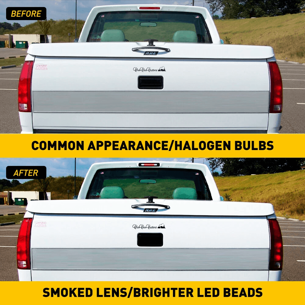 Black LED 3rd Brake Light High Brightness Cargo Lamp Waterproof 3